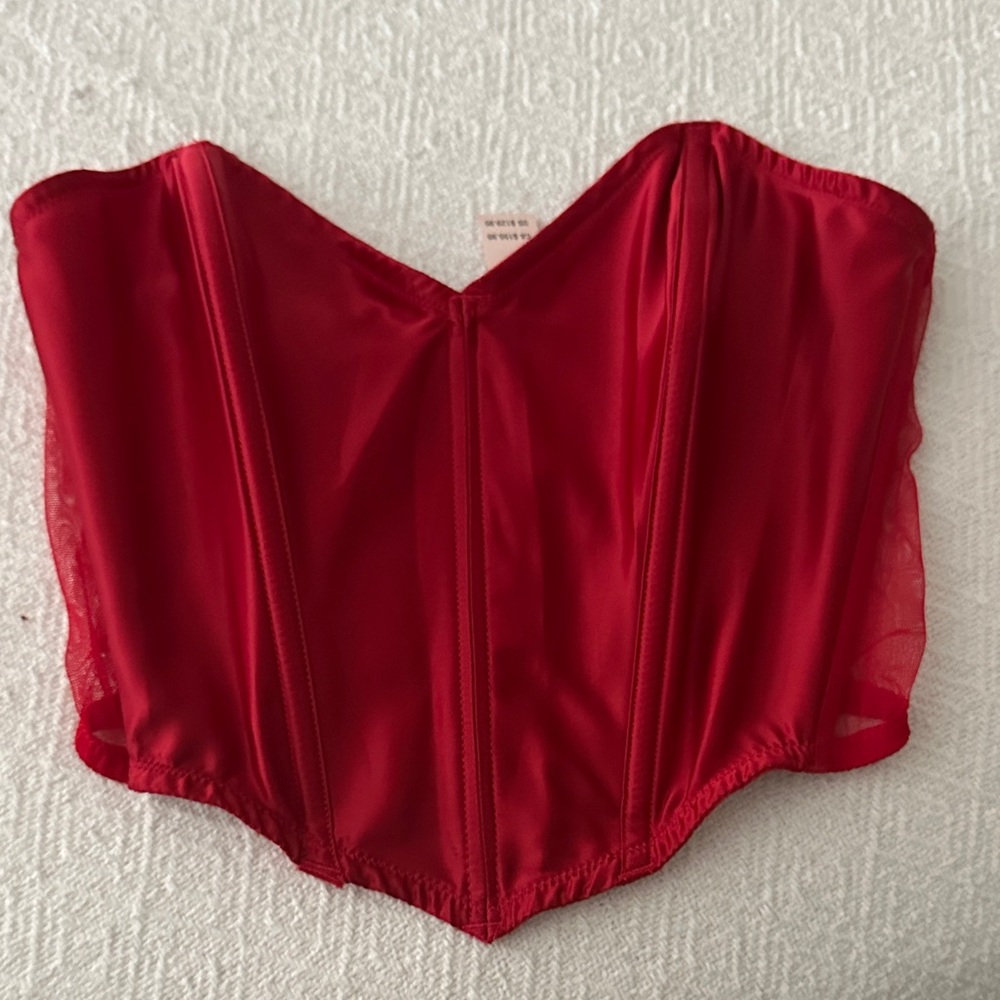 Victoria’s Secret Elegant Red Corset Top size: S